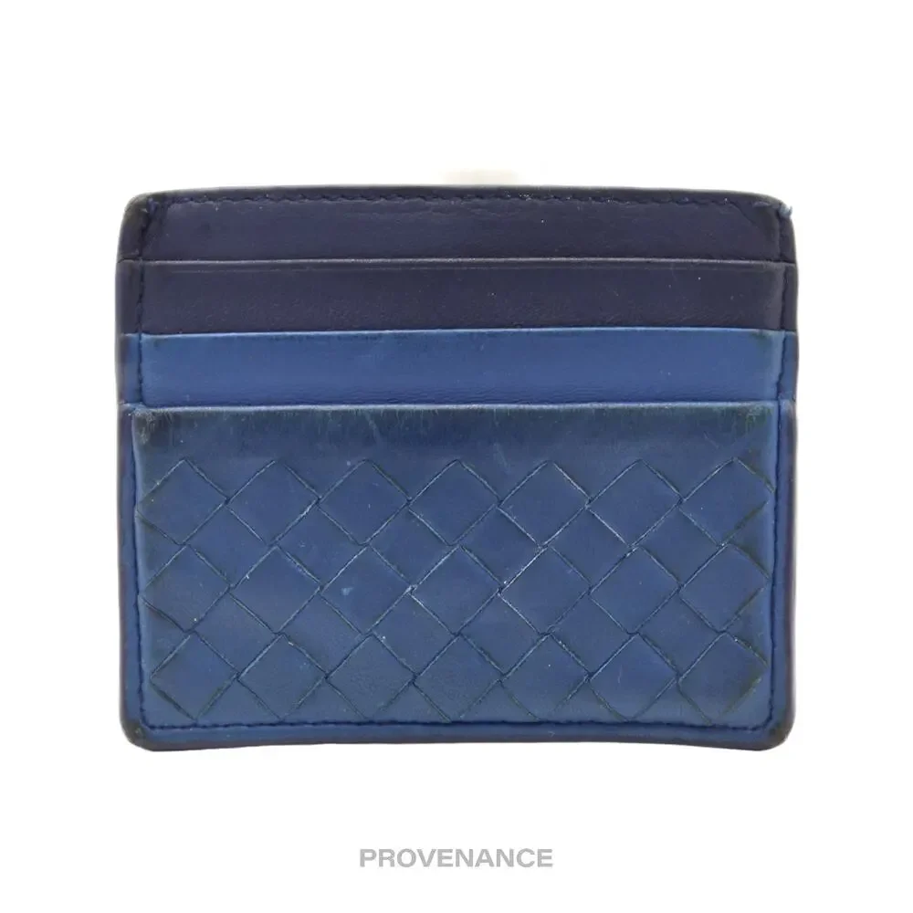 🔴 Bottega Veneta 6CC Card Wallet - Two-Tone Intrecciato